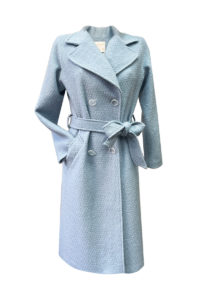 Light blue woolen coat