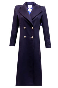 Purple cashmere coat