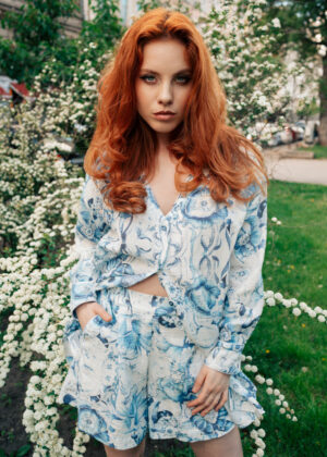 Azul Lino – Floral Cotton Shirt