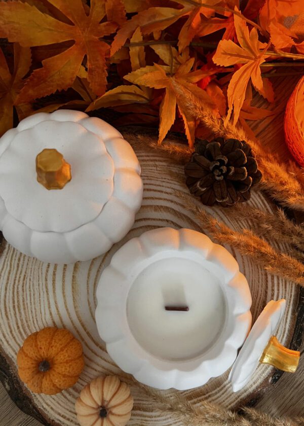 Свещ Ceramic Pumkin - Image 3