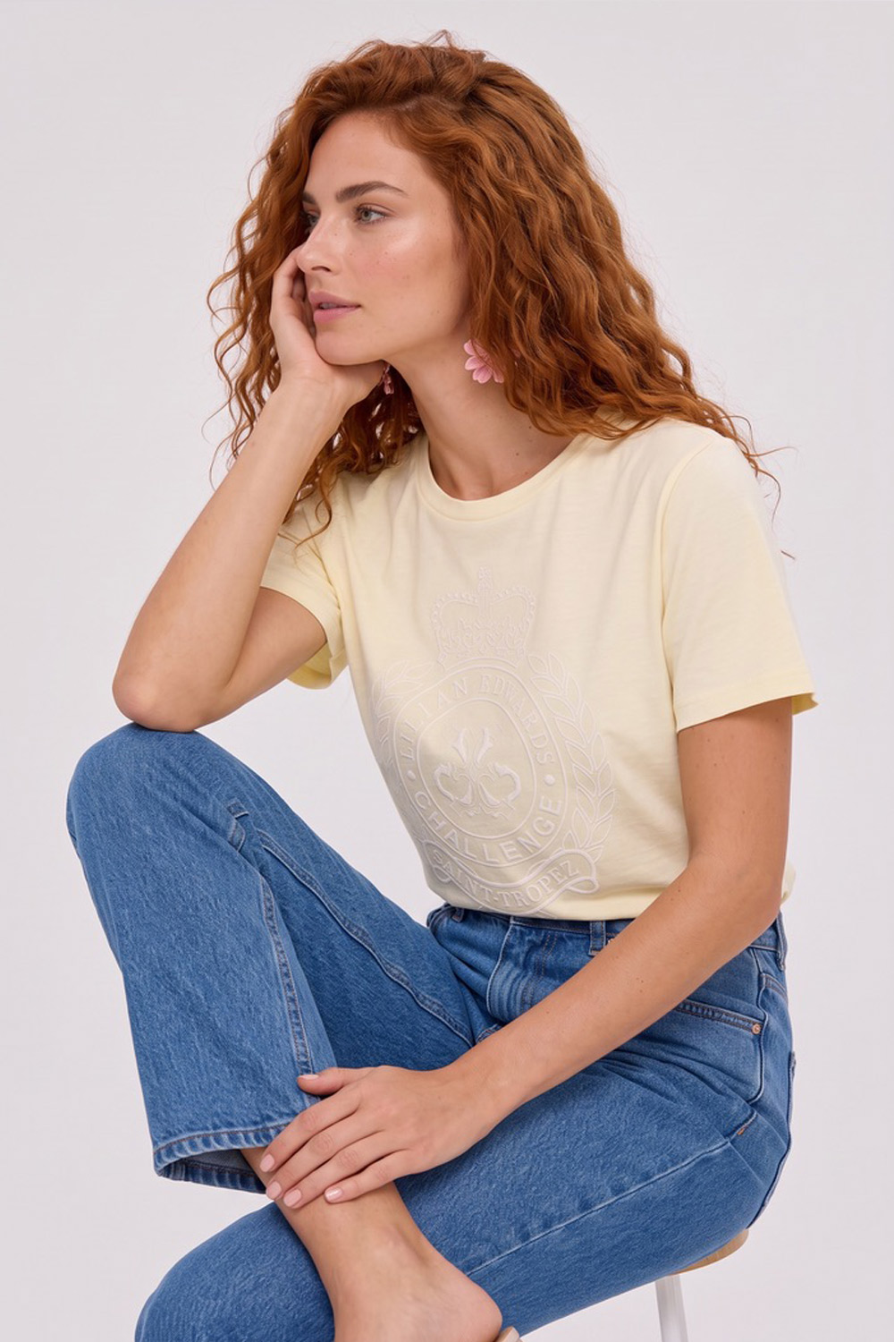 Yellow Saint-Tropez T-shirt