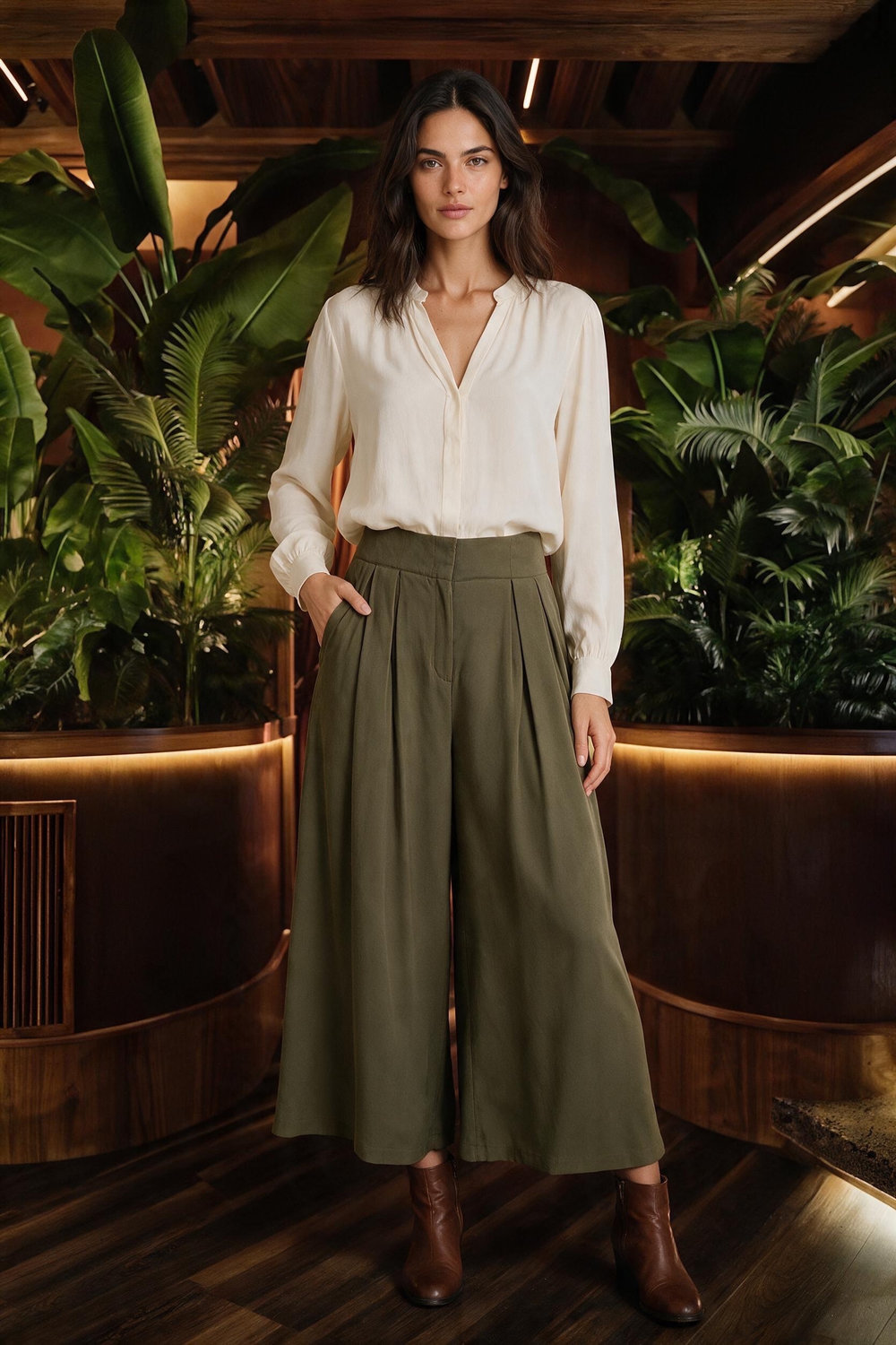 Trousers Green Olive