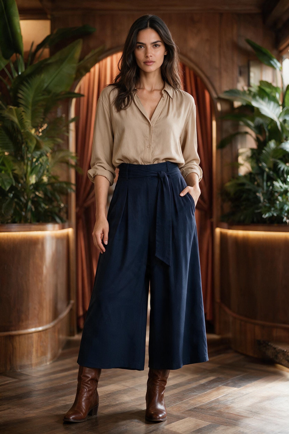 Trousers Dark Olive