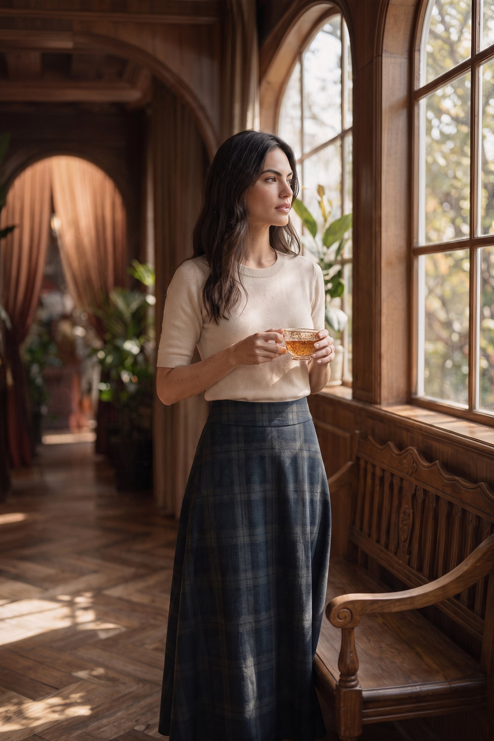 Skirt Blue Autumn