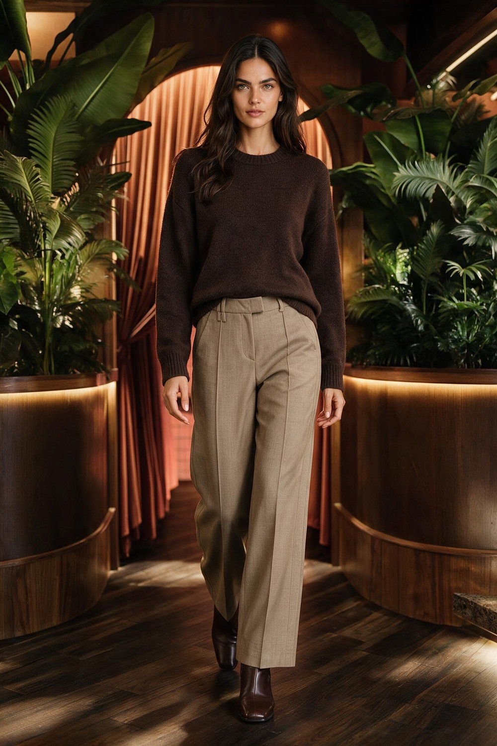 Trousers Brown Sea Coral